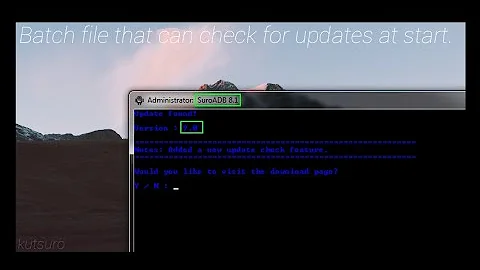 Make a batch file that can check for updates | Tutorial
