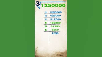 Cube root of 1250000 / 1250000 ka cube root/ 1250000 ka ghnamul / #primefactor #cuberoot #explore
