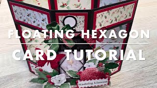 Hexagonal Floating Card Tutorial using @NitwitCollections