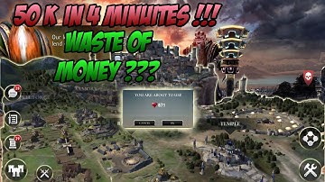 Dawn Of Titans Spending 50k Gems In 4 Minuites