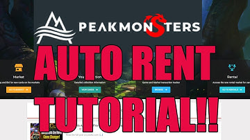 SPLINTERLANDS: PEAKMONSTERS AUTO RENT BID SYSTEM TUTORIAL(TAGALOG)