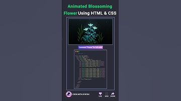 😍 Animated Blossoming Flower Using Pure HTML And CSS #htmlcss #webdesign #programming #linux