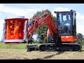 Needham Ag - Lipa TLBE SF 70 Flail Mulcher - Coupled To Kubota U48-5 Mini Excavator.