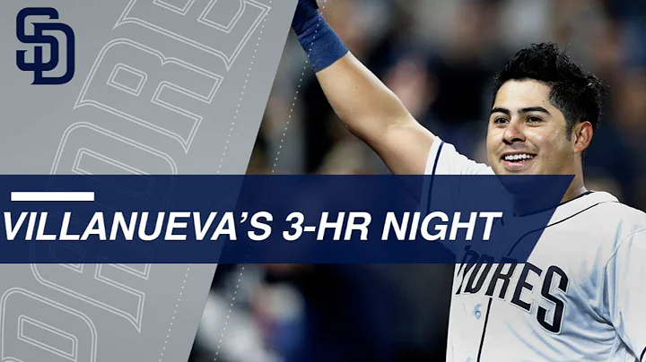 Christian Villanueva goes deep thrice in Padres' f...