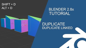 Blender Basic Tutorial: Duplicate & Duplicate Linked