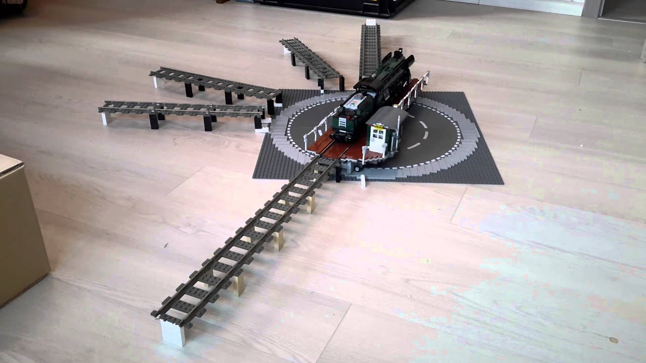LEGO 9V Bricks on Rails Drehscheibe Turntable working with PF 10194 1 ...