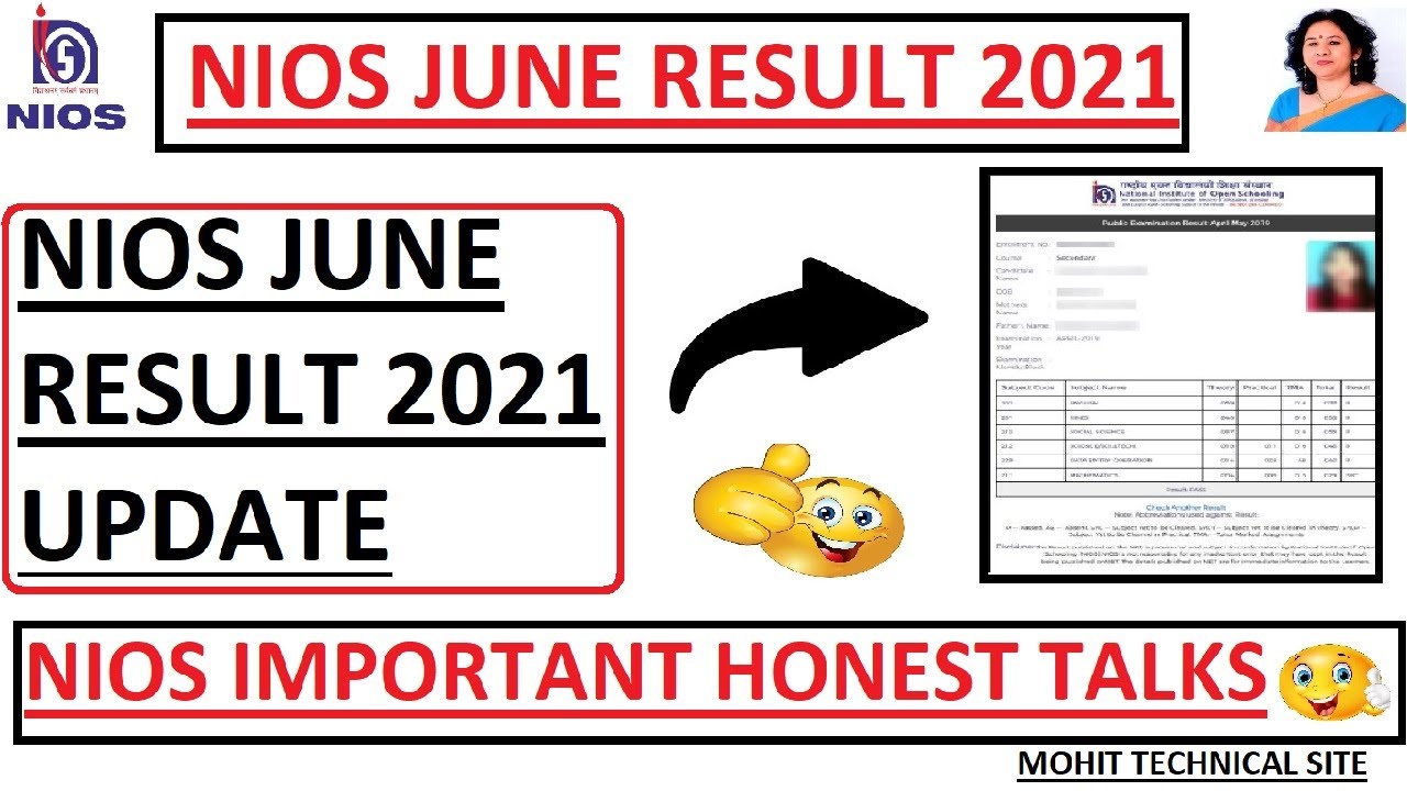 NIOS JUNE RESULT UPDATE 2021 - NIOS IMPORTANT HONEST TALKS