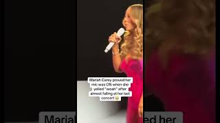 Mariah Carey proving her mic is on #mariahcarey #americansinger #concert #live #vegas