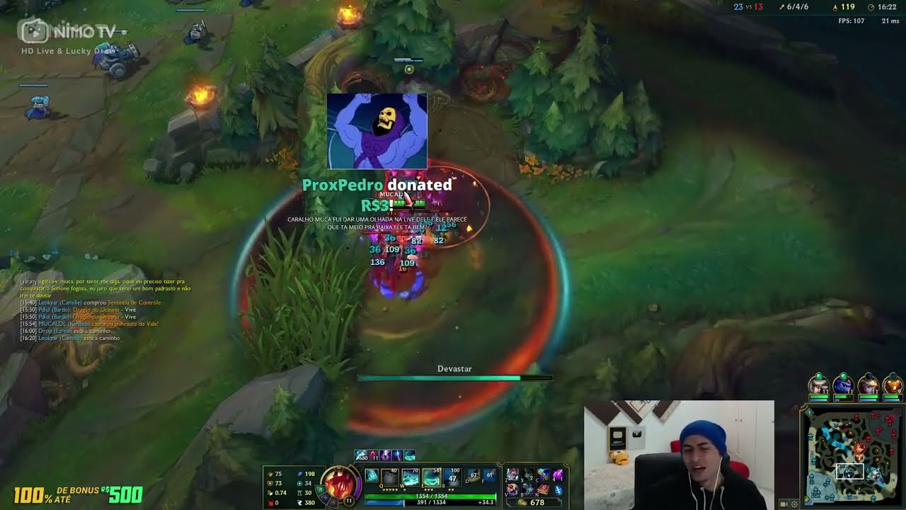 Muca debochando do ban da sua ex (Mayumi). SUPERA MUCALOL