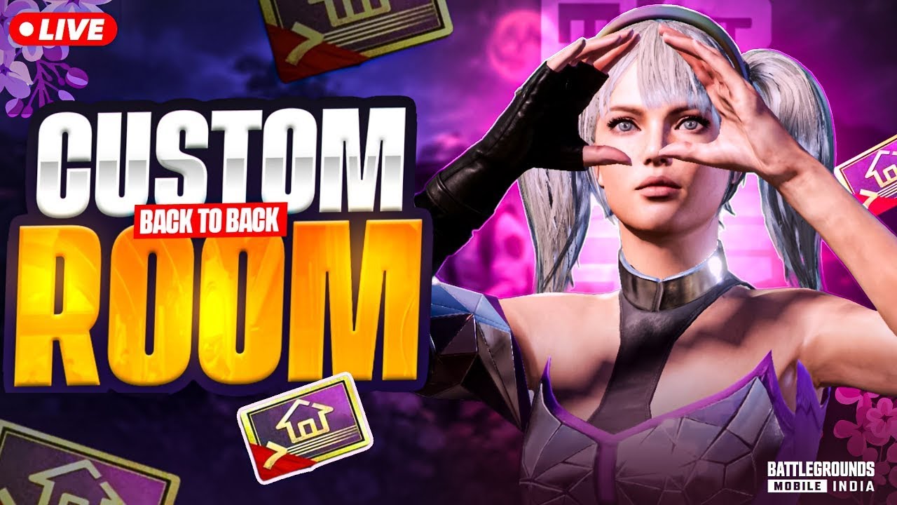 BGMI LIVE CUSTOM ROOM | CUSTOM ROOMS | BGMI LIVE ROOM 