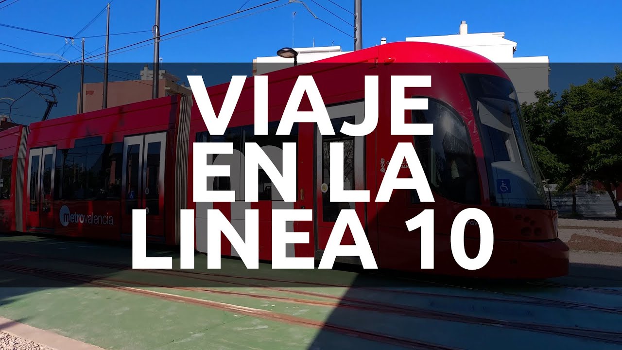 Viajando en la Línea 10 de Metrovalencia | Calidad 4K