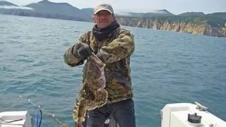 Рыбалка на Камчатке видео - ловля морского окуня и минтая, Тихий Океан