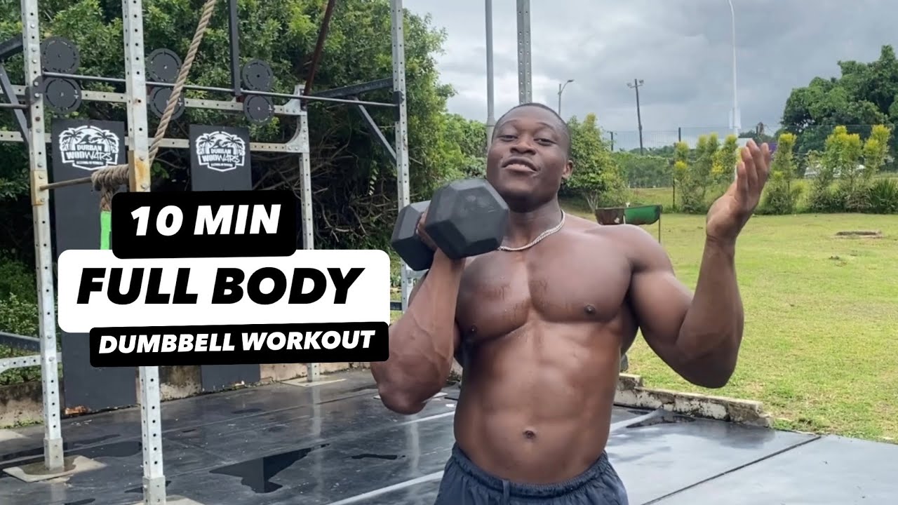 10 Minute Full Body Dumbbell Workout - YouTube