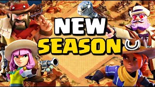 NEW SEASON is WILD WEST and HERE are The NEW SKINS | Clash of Clans Wild West Season Pass