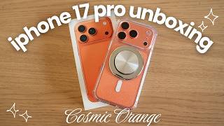 Famous Iphone 17 Pro Unboxing ✨ Cosmic Orange 🍊💫  & Accessories! Wealth
