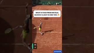WHAT A PASS FROM NICOLAI BUDKOV KJAER TO END THIS 🔥 #shorts #tennis #atpchallenger