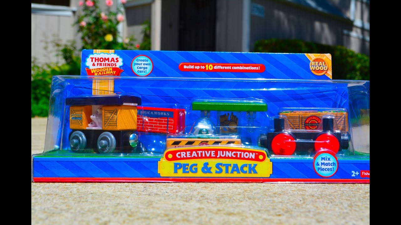 Thomas And Friends 2014 CREATIVE JUNCTION PEG & STACK Wooden Railway