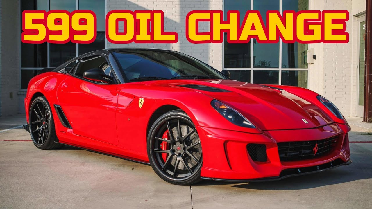 How to change the OIL in a Ferrari 599 YouTube