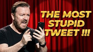 (Stand Up Comedy) Ricky Gervais: Reads The STUPIDEST Tweet He Ever Received !