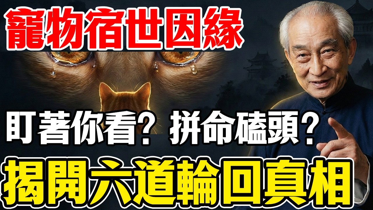 把寵物當兒女養？南懷瑾含淚棒喝：你這是在折牠的壽！一念愚癡，竟把至親推向地獄！#南懷瑾  #寵物因果 #六道輪迴  #地藏經  #超度  #修心修行