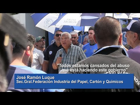 Josè Ramòn Luque  Secretario general de la Federación de la Industria del Papel, Cartón y Químicos