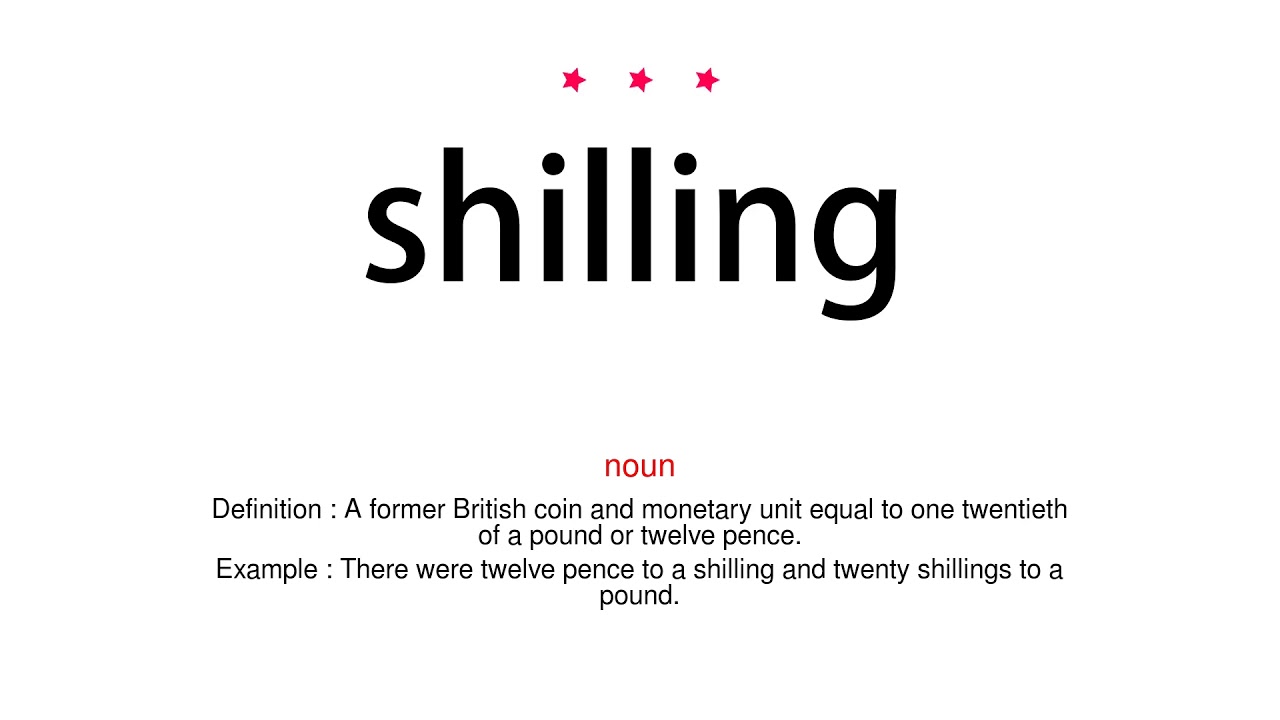 How to pronounce shilling - Vocab Today