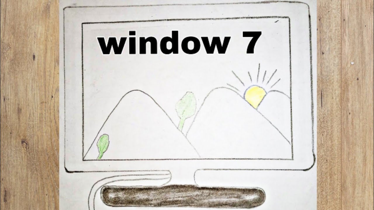 How to draw lcd monitor lcd banane ka tarika YouTube