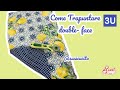 Trucchetti per TRAPUNTARE tessuto double face | 3U tutorial cucito facile