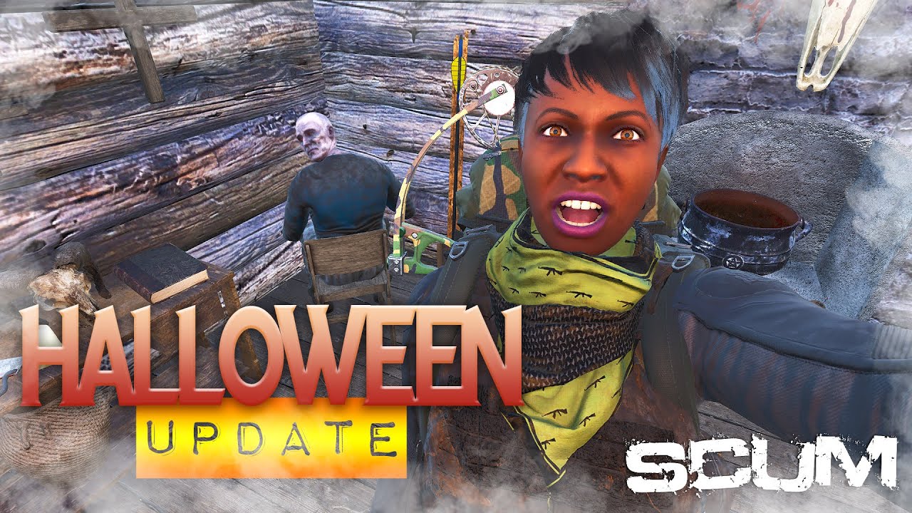 SCUM Halloween Update 2022 Exploring Hunted House, and