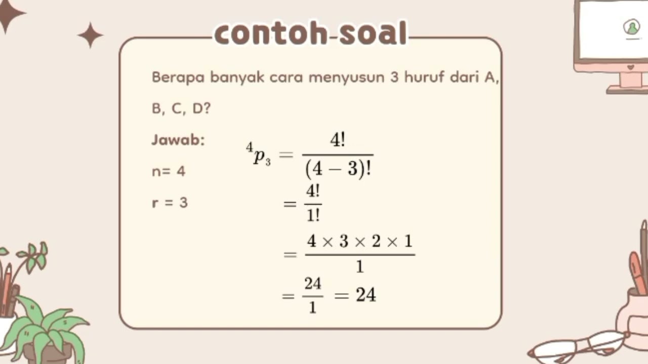 TUGAS MATEMATIKA | KOMBINATORIK | ATHAYA XII3. 2 |