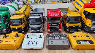Rc truck huina 1574,1536,1501 1 jutaan dump truck truk molen truck trailer excavator mixer truck