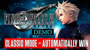 Final Fantasy VII Remake Demo: Beating Every Enemy In The Demo By Pressing Nothing (Classic Mode)