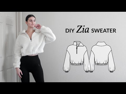DIY Half-Zip Sweater + Sewing Pattern