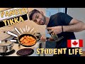 Making paneer tikka first time cooking vlog international student in canada