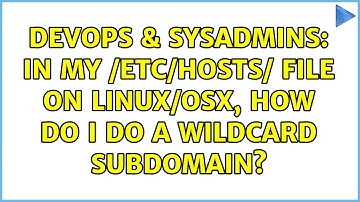 DevOps & SysAdmins: In my /etc/hosts/ file on Linux/OSX, how do I do a wildcard subdomain?