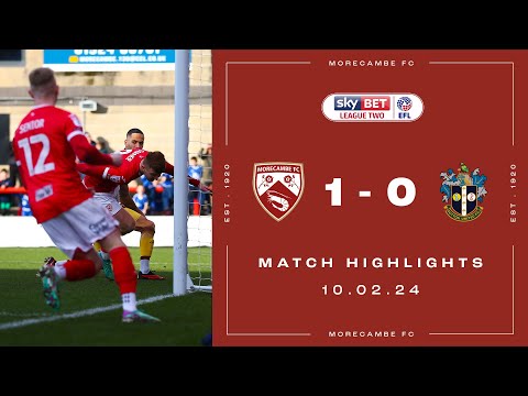 Morecambe Sutton Goals And Highlights