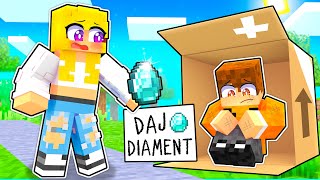 UDAJĘ BIEDAKA ŻEBY ZDOBYĆ DIAMENTY OD MOJEJ DZIEWCZYNY w Minecraft!