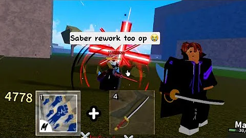 {Saber Rework + Godhuman} Insane One Shot Combo | Blox Fruits Update 20