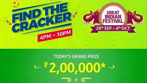 Amazon Quiz Find The Cracker | Solve And Win 2,00000 | 21 September 2019