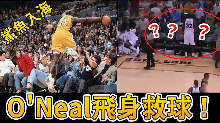 当 O'Neal 扑向人群！极限救球！球迷们居然是这样的下场…… - 天天要闻