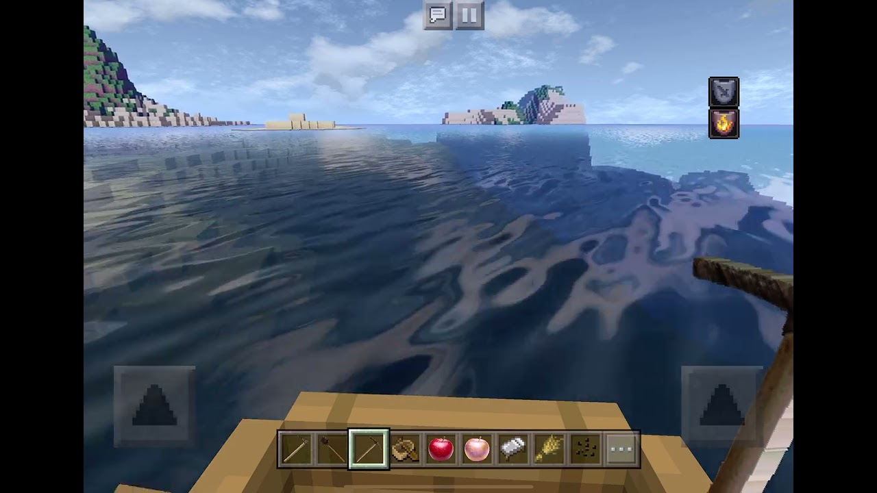 Тест Minecraft на ipad air 5 high settings(Shader + REALISTIC RESOURCE PACK)