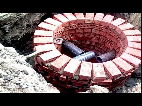 طريقة بناء الابار لسحب المياة الجوفية 