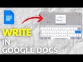 How to Write in Google Docs on iPad?