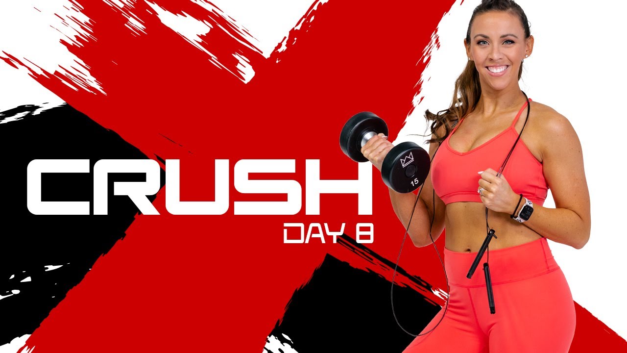 40 Minute Glutes & Jump Rope Cardio Workout CRUSH Day 8 YouTube