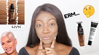 Hmmm Not What I Expected ?! NYX CANT STOP WONT STOP FOUNDATION REVIEW