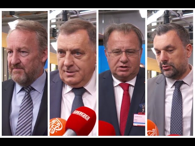 لم يظهر السياسيون البوسنيون في بروكسل، بمن فيهم تشوفيتش، في مبنى المجلس الأوروبي