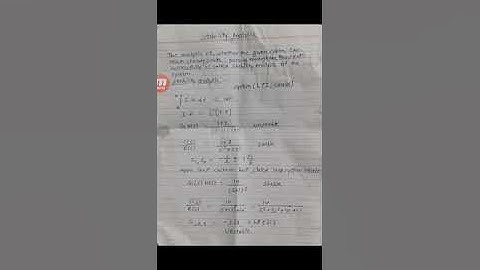 EE 305   unit 3   stability analysis   by Gaurav Mittal