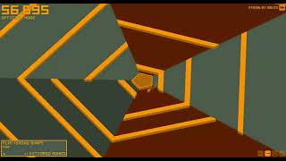 Open Hexagon: Flattering Shape 3x 97.6583 Seconds. (9th Place)