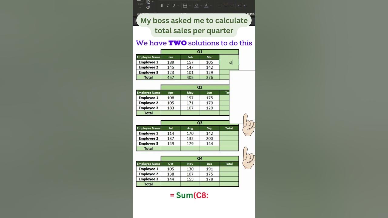 Uncover secret to sum cells in excel without sum function youtube