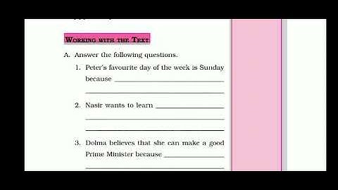 "who I am " (ques & ans )class 6 chapter 6 english haryana board